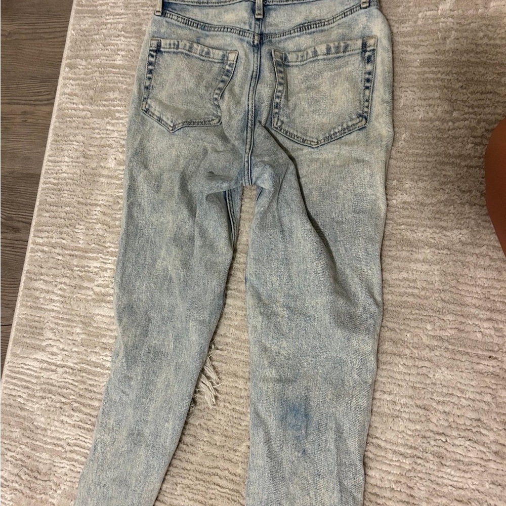 Hollister Light Blue Denim with Brown Patch - Picture 2 of 4